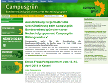 Tablet Screenshot of campusgruen.de